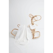 Liaboo Beyaz Organik Bebek Battaniye Seti