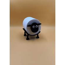 Verslab Print Koyun Figürlü Tuvalet Kağıdı Tutucu - Kuzu Kuzu Tuvalet Kağıdı Tutucu