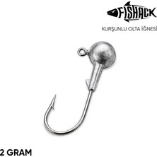 Fishack Jighead - Zoka - Kurşunlu Olta İğnesi - Gümüş - 2 gr