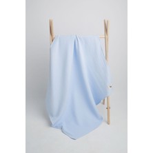 Liaboo 4 Katlı Organik Müslin Battaniye Mavi