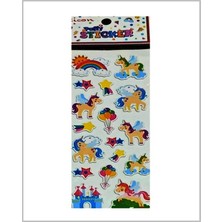 Ticon Puffy Sticker Unicorn - 3 Adet