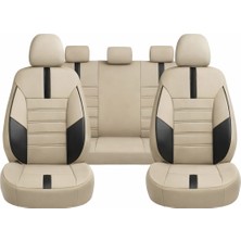 Z&C MAXTECH Mitsubishi L200 Çift Kabin Eski Kasa Uyumlu Star Bej Seri Oto Koltuk Kılıfı Seti