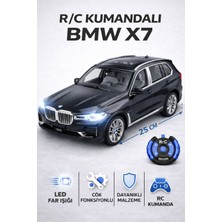 Yıldırım Oyuncak Şarjlı R/c Kumandalı Bmw X7 25 cm Oyuncak Araba LED Farlı Çok Fonksiyonlu Uzaktan Kumandalı Suv