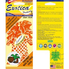 Exotica Fresheners Palm Trees Coconut (Hindistan Cevizi) Oto Asma Koku (Made In Usa)