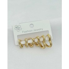 Çelik Kalp Set Küpe