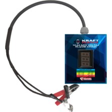Normadia Akü Voltaj Ölçüm Cihazı, 12-24V, Pratik ve Güvenilir Elektrik Ölçüm