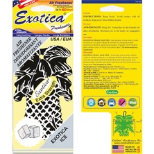 Exotica Fresheners Palm Trees Exotica Ice Oto Asma Koku (Made In Usa)