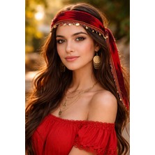 Seymen Bıçakçılık Yöresel El Yapımı Bandana | Geleneksel Desenli Saç Aksesuarı | Çocuk & Yetişkin Uyumlu