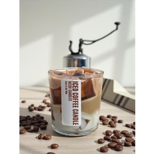 Iced Coffee Kahve Kokulu Soya ve Jel Wax Dekoratif Doğal Mum 500G