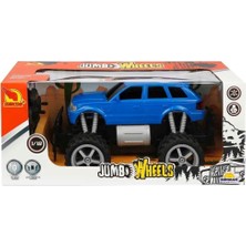 Flamex 80012 1:18 Uzaktan Kumandalı Jumbo Wheels USB Şarjlı Araba