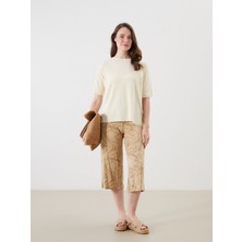 Lc Waikiki Yeni Sezon Beli Lastikli Desenli Kadın Kapri