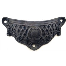 Flamex Eco Lounge Antika Tarz Dekoratif Pirinç Anıt Tas Mobilya, Çekmece Kulbu - 48X90 Mm, Oksit