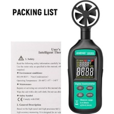 Normadia Dijital El Anemometre Termometre, Sıcaklık ve Rüzgar Hızı Ölçer