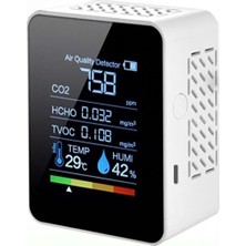 Normadia 5in1 Dijital Hava Kalite Ölçer, Co₂, Tvoc, Pm2.5, Sıcaklık ve Nem Sensörü