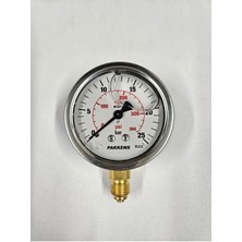 Normadia Çap 63, 25 Bar, Gliserinli Manometre, Yüksek Hassasiyetli Ölçüm Cihazı