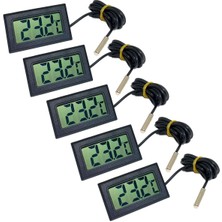 Normadia 5'li Mini Dijital Sıcaklık Ölçer Set, Iç/dış Mekan Kullanımı