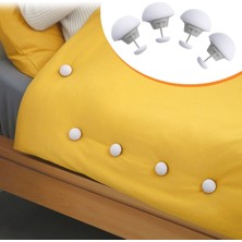 Tkçyt 4 Adet Mantar Model Yorgan Kılıfı ve Çarşaf Tutucu Sabitleyici