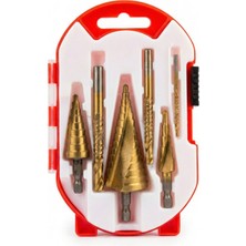 Lenox Kademeli Matkap Ucu Seti 6’lı - 4-12 4-20 4-32 mm + 3-6-8 mm - Sac Delme