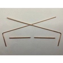 Normadia Bakır Çubuk, 5mm Çap, 40CM Uzunluk, Yüksek Performanslı Arama Çubuğu