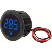 Normadia 12V-24V Uyumlu Mavi LED Dijital Voltmetre – Araçlar Için Elektrik Gösterge
