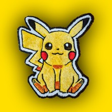 Mudi Rug Art Pokemon Pikachu El Yapımı Tufting Halısı