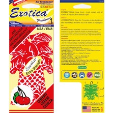 Exotica Fresheners Palm Trees Cherry (Kiraz) Oto Asma Koku (Made In Usa)