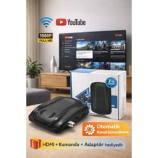 Flamex Wifi Youtube 1080P Uydu Alıcısı – HDMI & USB Destekli, Otomatik Kanal Yenileyen Medya Cihazı
