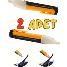 Normadia Iki Adet Temassız Işıklı Kablo Voltaj Test Cihazı Seti