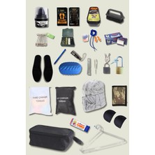 Outdoorun 23 Parça Asker Malzemesi Seti - Asker Cüzdanı Vatka Tabanlık Bot Boyası Kilit - Bedelli Askerlik Malzemeleri