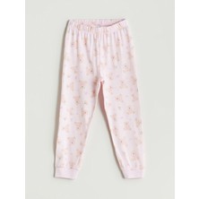 Lc Waikiki Yeni Sezon Beli Lastikli Ayı Teddy Baskılı Kız Çocuk Pijama Alt