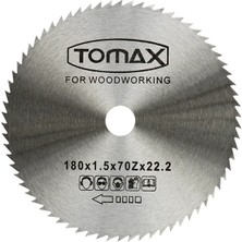 Flamex Eco Lounge Tomax Ağaç Daire Testeresi (Elmassız) 180X1,5 Diş 70Z