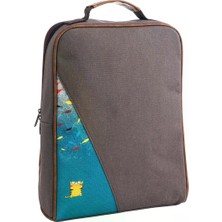 Pisikopat Modern Minimal Tasarımlı Kedi Desenli Sanatsal Panelli Canvas Laptop & Sırt Çantası