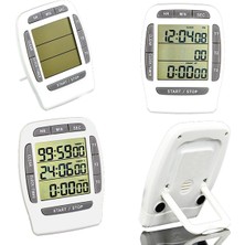 Normadia 3'lü Timer ve Kronometre Seti, Laboratuar Saati, Hassas Ölçüm Aracı