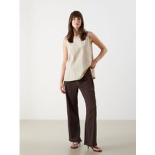 Lc Waikiki Yeni Sezon Beli Lastikli Dokulu Kadın Pantolon