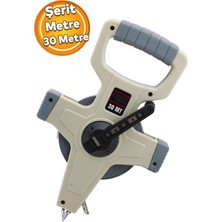 Normadia 30 Metre Çelik Şerit Metre, Pratik Makara ve Kollu Tutacak ile