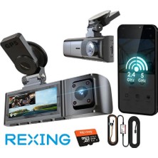REXING R316 4K GPS WI-FI ARAC KAMERASI + 64GB SD