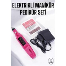 Elektrikli Manikür Pedikür Törpü Seti Protez Tırnak Nasır Temizleyici