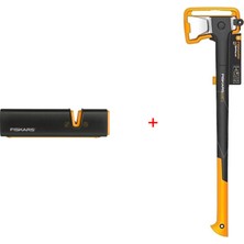 Fiskars X32 L Büyük Yarma Baltası 1069108 + Balta ve Bıçak Bileyici