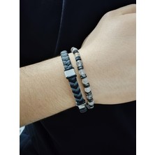 Cadde Dükkanı Premium Erkek Bileklik 2li Geçmeli Klips Model5