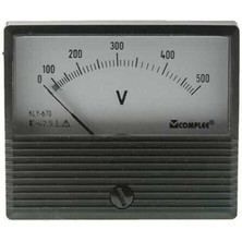 Normadia 500V Analog Voltmetre, Panel Tipi Ölçü Aleti, Güvenilir ve Hassas Kullanım