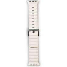 Newface Apple Watch 42MM Magnus Mıknatıslı Silikon Kordon - Yıldız Işığı