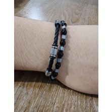 Cadde Dükkanı Premium Erkek Bileklik 2li Geçmeli Klips Model2