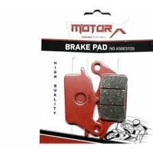 Motorx Honda Dio Motosiklet Ön Fren Disk Balatası | kırmızı