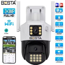 NW NessiWorld Dış Mekan Çift Kameralı Gece Görüşlü Full Hd Ip Akıllı Güvenlik Kamerası Ptz Güvenlik Kamerası BB-1729