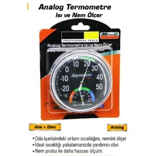 Normadia Analog Termometre ve Nem Ölçer, Siyah, Hassas ve Güvenilir Ölçüm