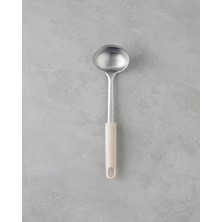 English Home Maisy Paslanmaz Çelik Kepçe 31,5 cm Krem
