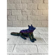 Hareketli Kurt Rainbow Dekoratif Esnek Figür 10X24 cm