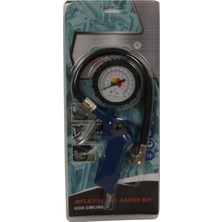 Normadia Profesyonel Lastik Şişirme Tabancası, Basınç Gösterge ve Hava Saati