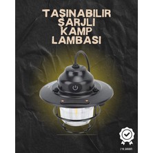 Herşeytrend Kamp ve Bahçe Için Retro LED Fener – Sıcak Işık, Uzun Ömürlü Batarya