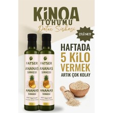 Melek Ana Ürünleri Ananas Sirke Yardımcı En Etkili ve En Lezzet Detoks Sirkesi 250 ml (2'li Set)